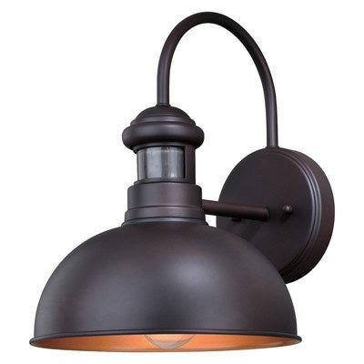 Motion Sensor Dusk to Dawn Outdoor Wall Light Oil Burnished Bronze by Vaxcel International