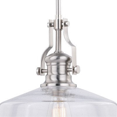 12-in Pendant Satin Nickel