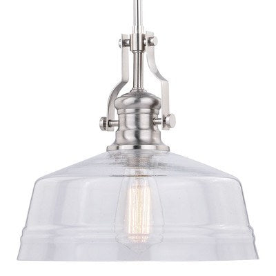 12-in Pendant Satin Nickel
