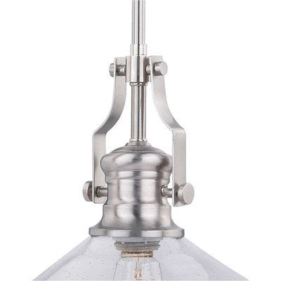 9-in Mini Pendant Satin Nickel
