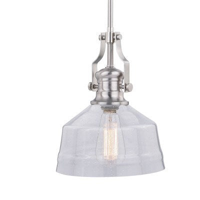 9-in Mini Pendant Satin Nickel