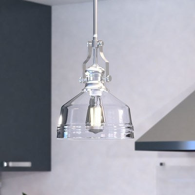 9-in Mini Pendant Satin Nickel