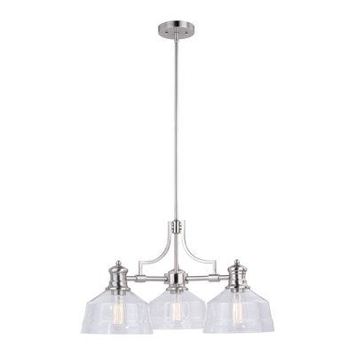 3L Chandelier Satin Nickel by Vaxcel International