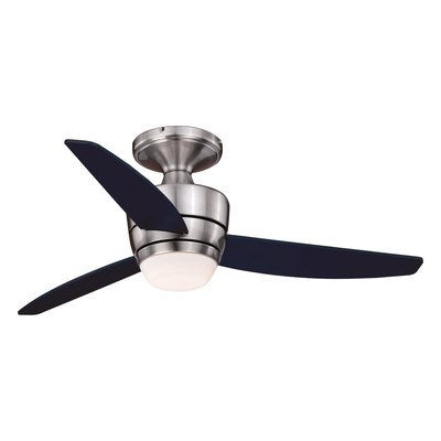 44 in. LED Flushmount DC Ceiling Fan Satin Nickel by Vaxcel International