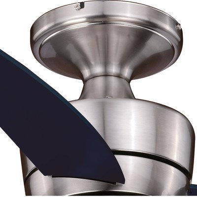 44 in. LED Flushmount DC Ceiling Fan Satin Nickel