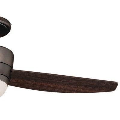 44 in. LED Flushmount DC Ceiling Fan Copper Bronze