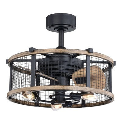21-in LED Ceiling Fan Oil Rubbed Bronze and Burnished Teak by Vaxcel International