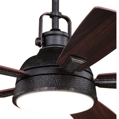 LED 52-in LED Ceiling Fan Gold Stone
