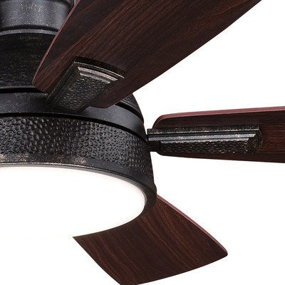LED 52-in LED Ceiling Fan Gold Stone