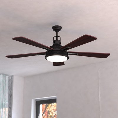 LED 52-in LED Ceiling Fan Gold Stone