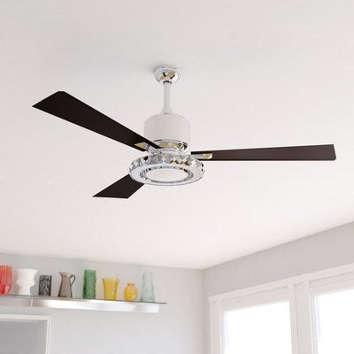 52-in LED Ceiling Fan Brushed Nickel