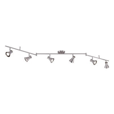 6L LED Swing Directional Ceiling Light Brushed Nickel and Chrome by Vaxcel International