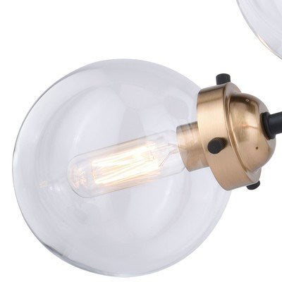 20-in Semi Flush Ceiling Light Oil Rubbed Bronze and Muted Brass