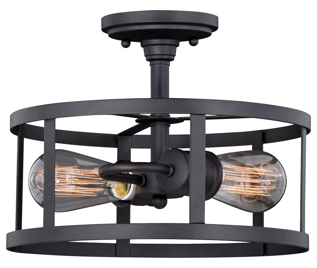 12-in Semi-Flush Mount Oil Rubbed Bronze