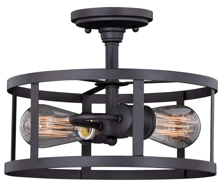 12-in Semi-Flush Mount Oil Rubbed Bronze