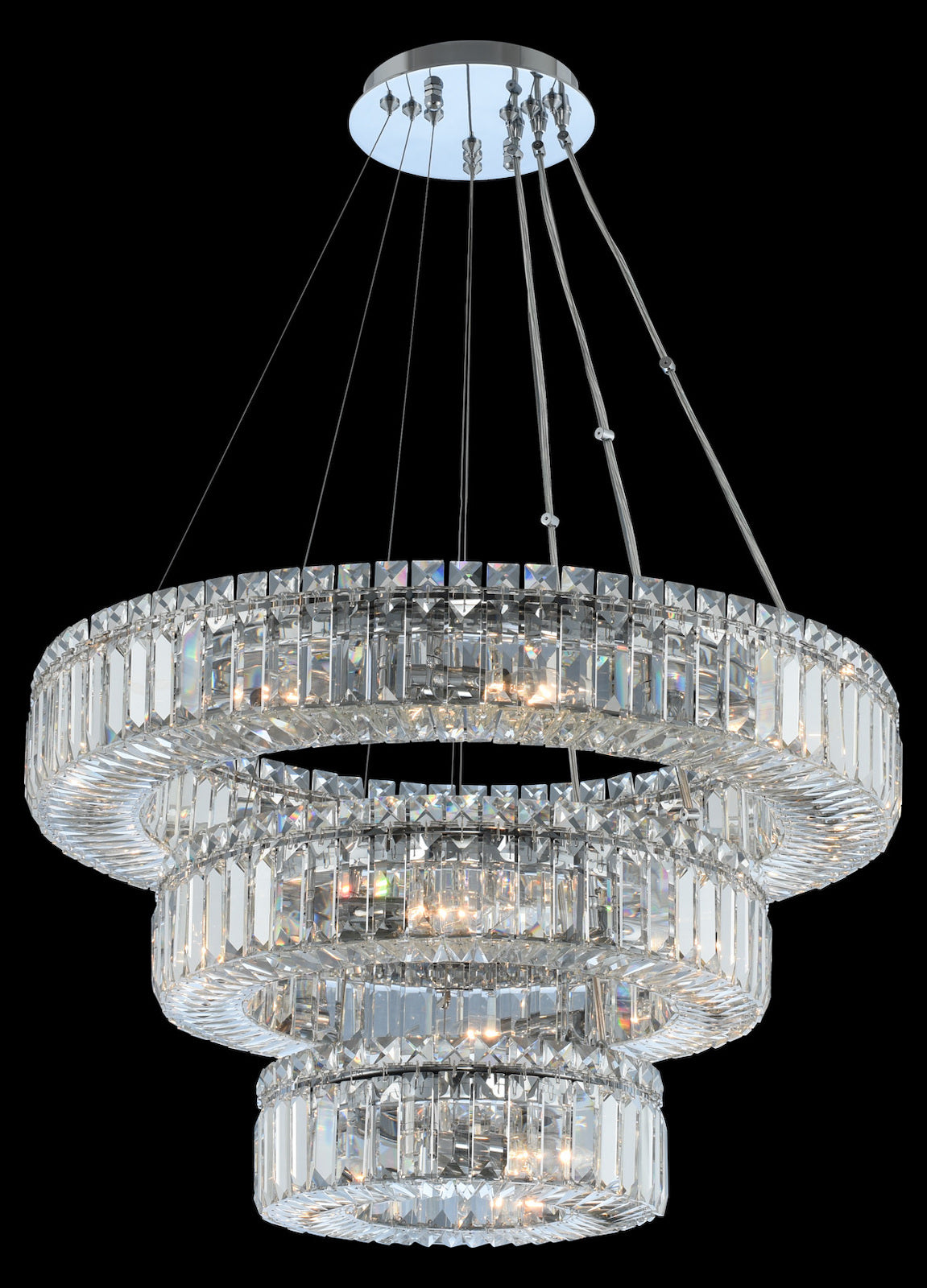 (12 + 18 + 26) Inch 3 Tier Pendant by Kalco Allegri