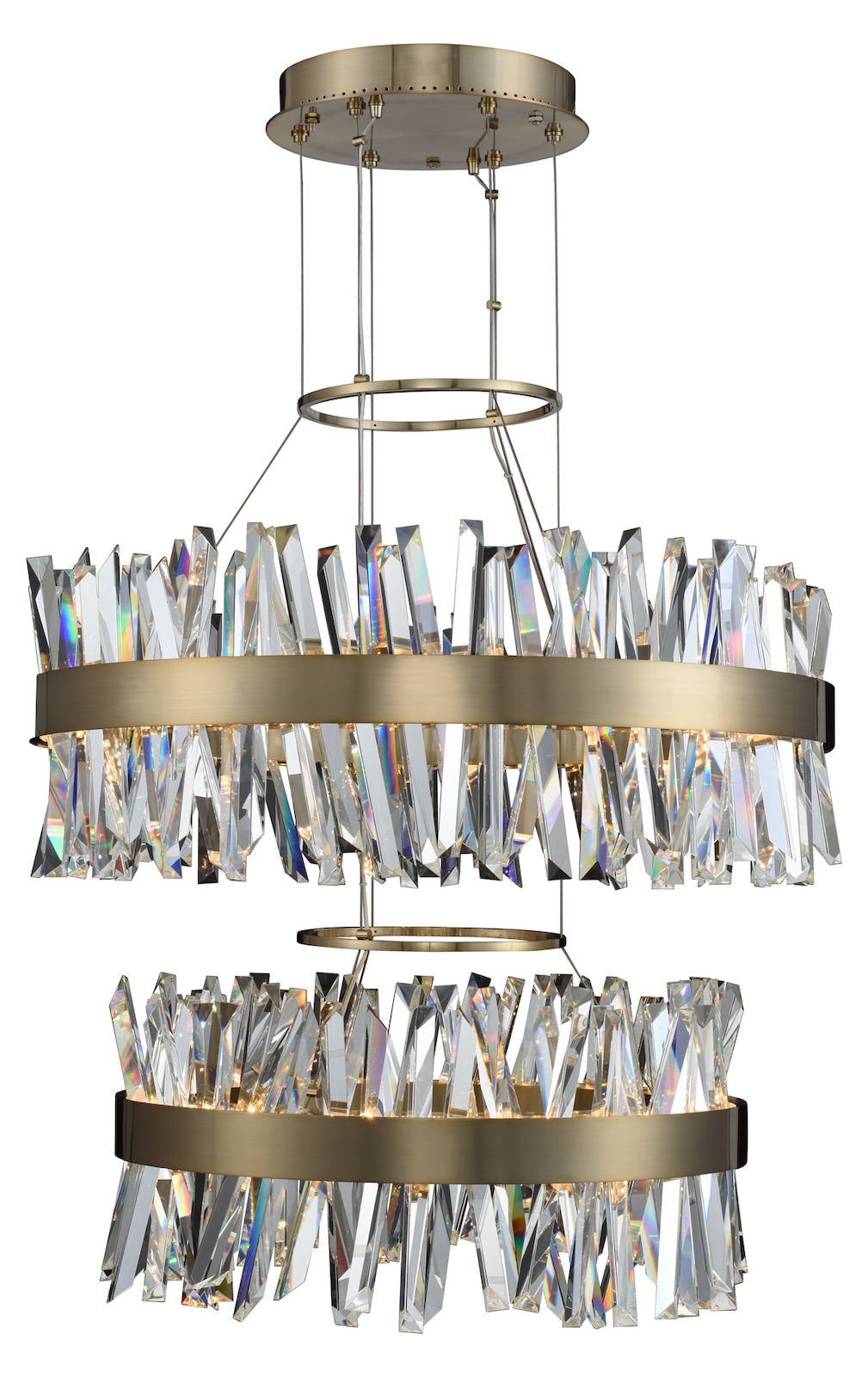 25 + 32 Inch 2 Tier Led Round Pendant by Kalco Allegri