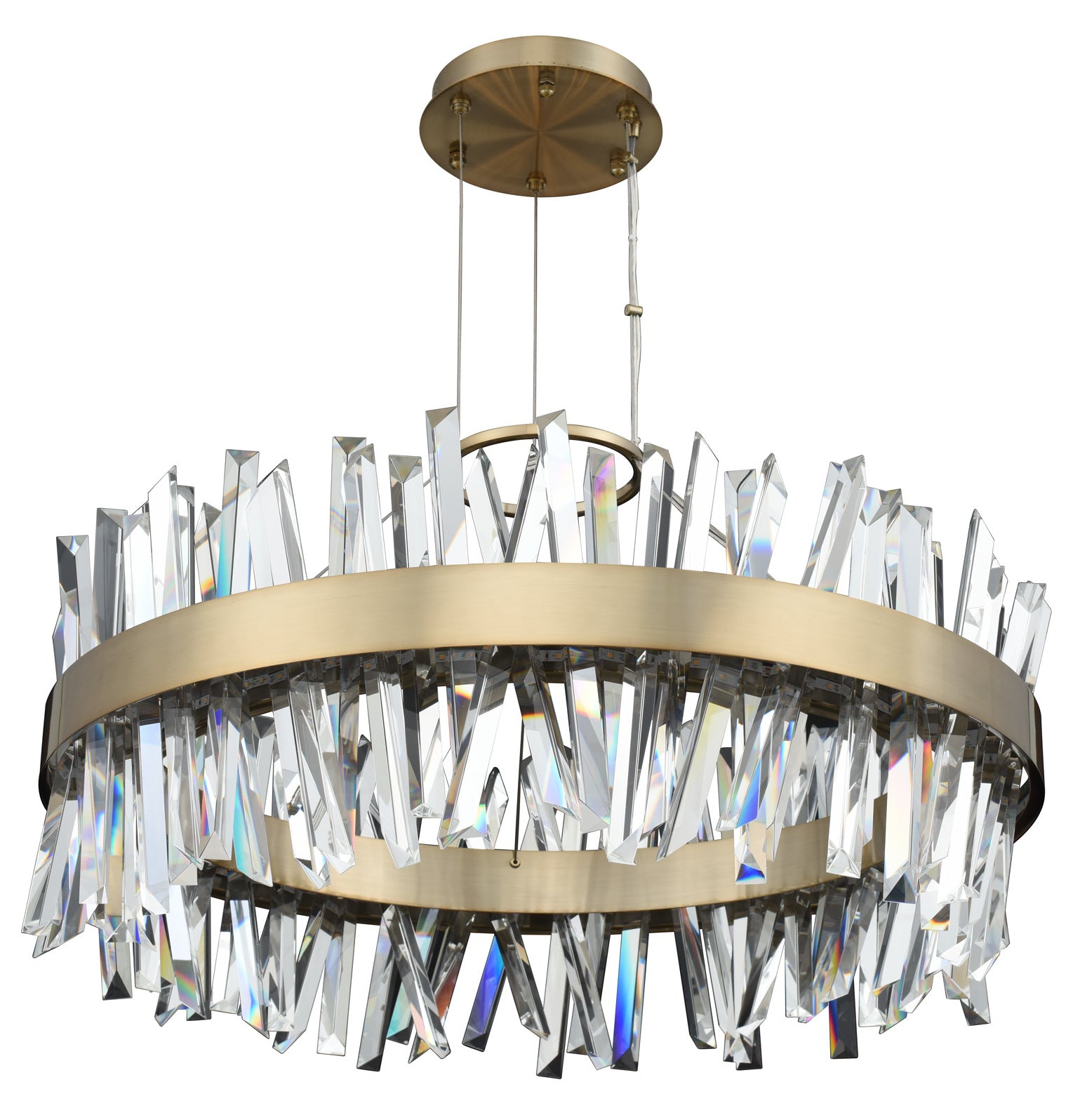 32 Inch Round Led Pendant by Kalco Allegri