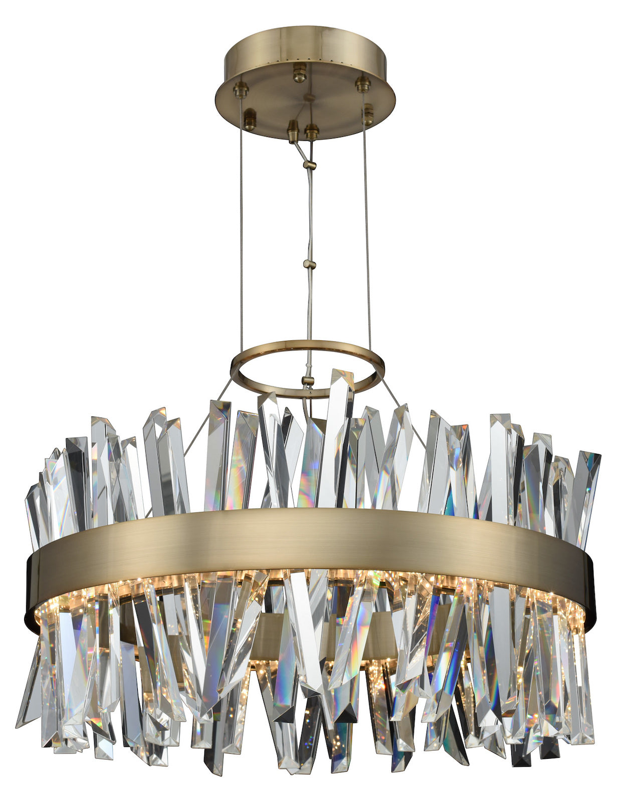 25 Inch Led Round Pendant by Kalco Allegri