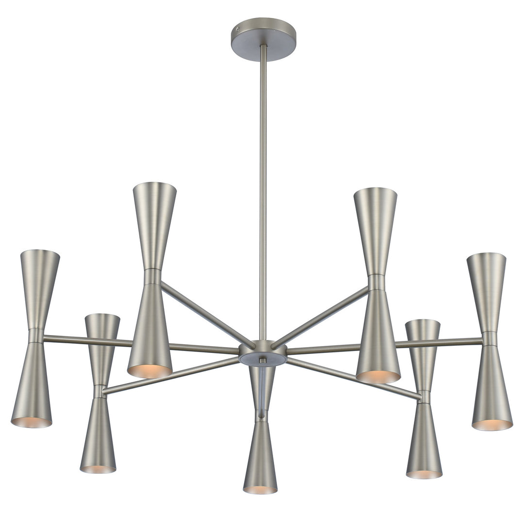 7 Arm Chandelier With 14 Lights by Kalco