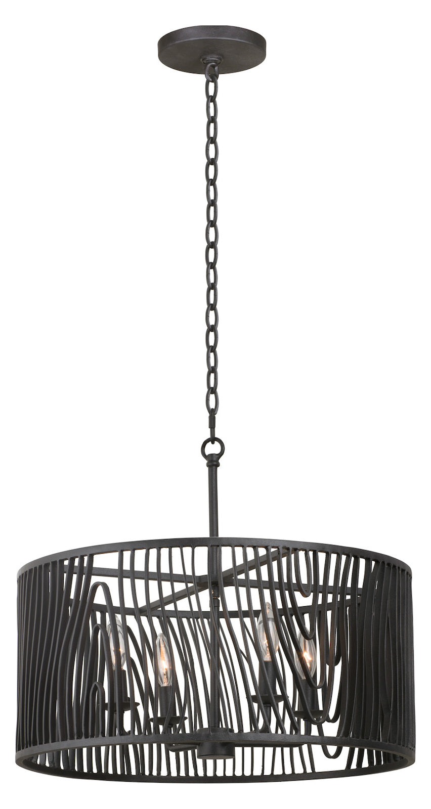 21 Inch Convertible Pendant / Semi Flush by Kalco