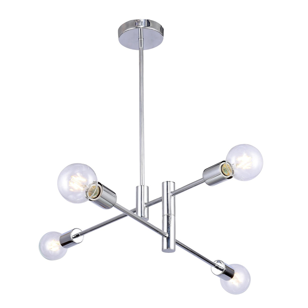 4 Lights Chrome Ceiling Fixture by Bethel