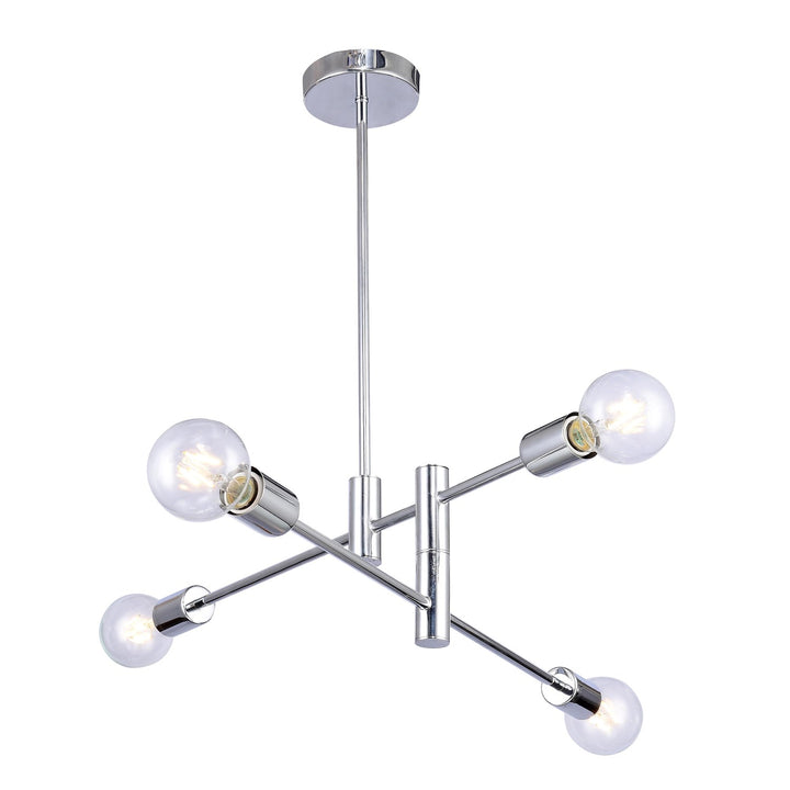 4 Lights Chrome Ceiling Fixture by Bethel
