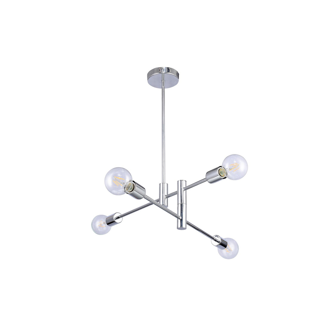 4 Lights Chrome Ceiling Fixture