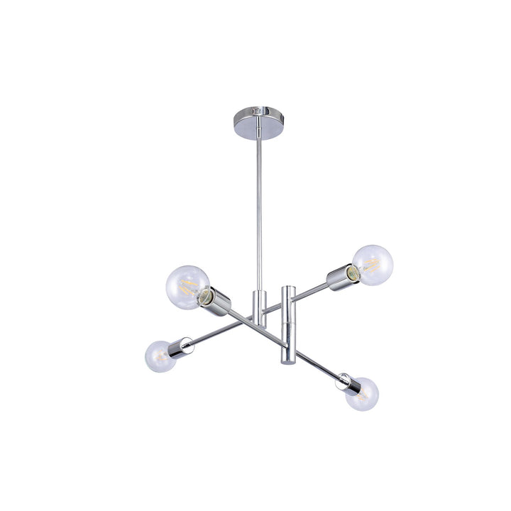 4 Lights Chrome Ceiling Fixture