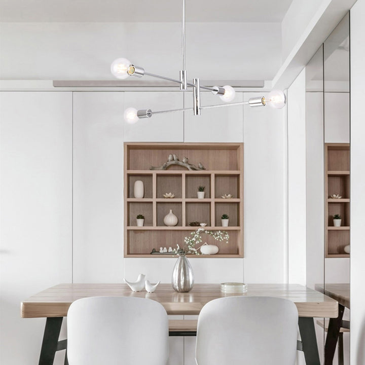 4 Lights Chrome Ceiling Fixture