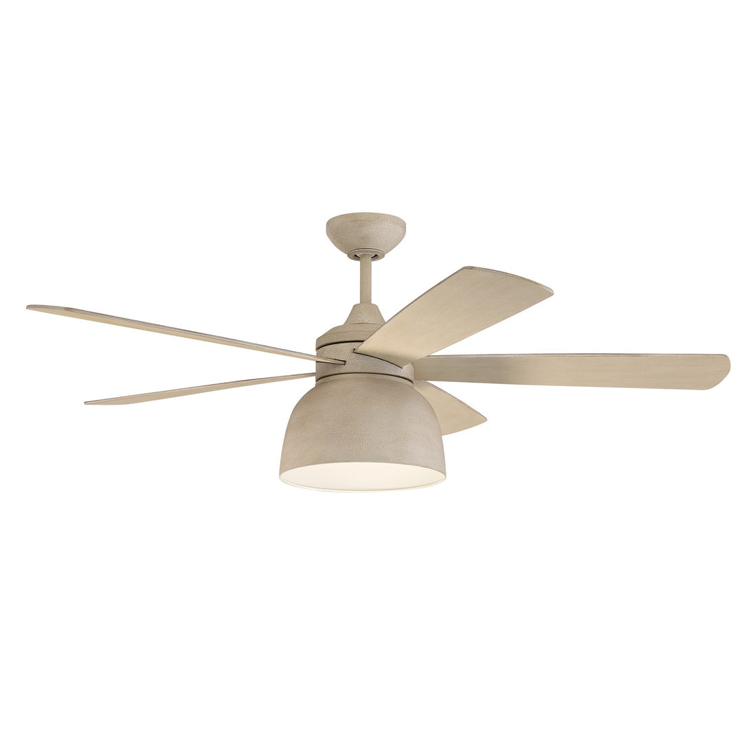 52in  in Cottage White w/ Cottage White/Dark Driftwood Blades