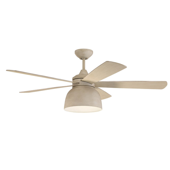 52in  in Cottage White w/ Cottage White/Dark Driftwood Blades