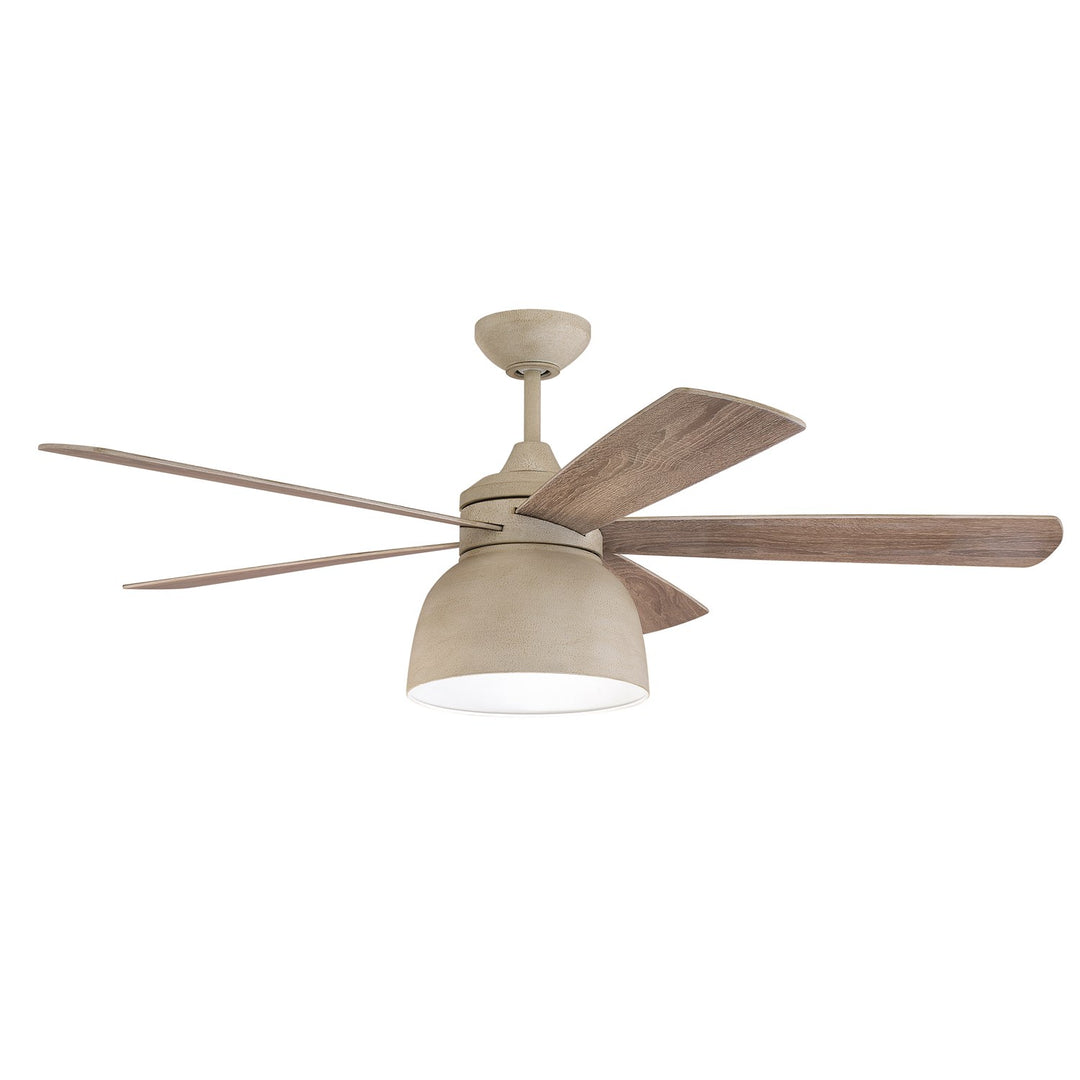 52in  in Cottage White w/ Cottage White/Dark Driftwood Blades