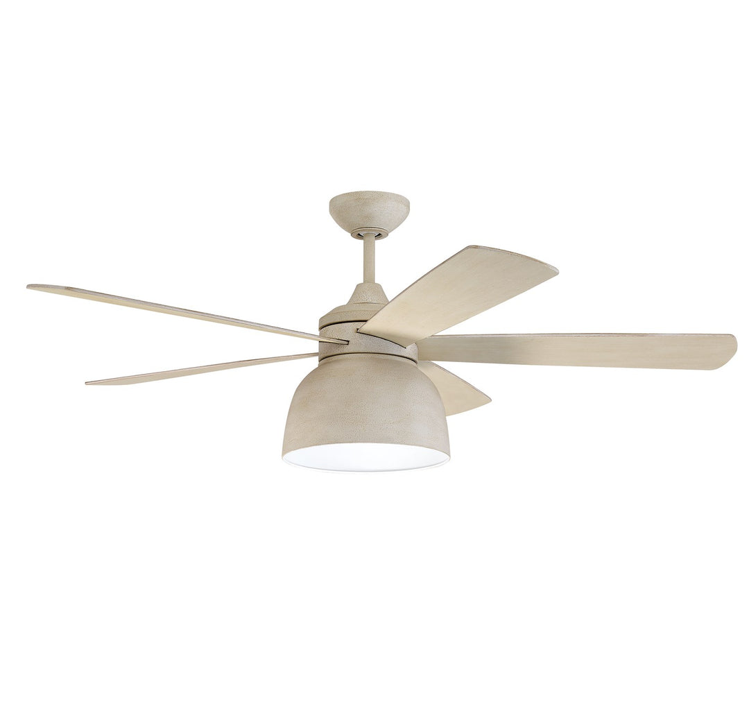 52in  in Cottage White w/ Cottage White/Dark Driftwood Blades