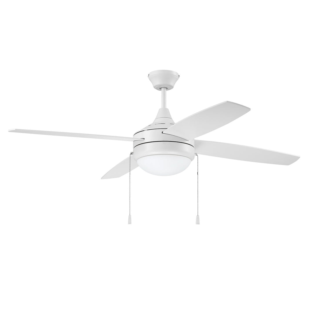 52in Phaze 4 in White w/ White Blades by Craftmade