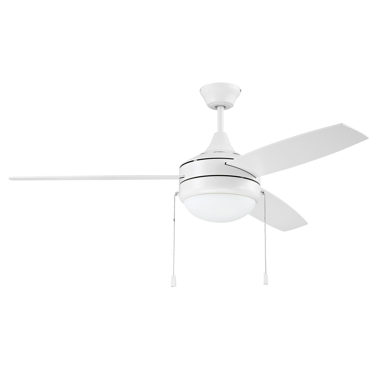 52in Phaze 3 in White w/ White Blades by Craftmade