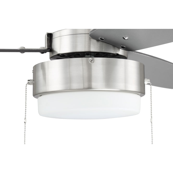 52in  in Brushed Polished Nickel w/ Brushed Nickel/Walnut Blades