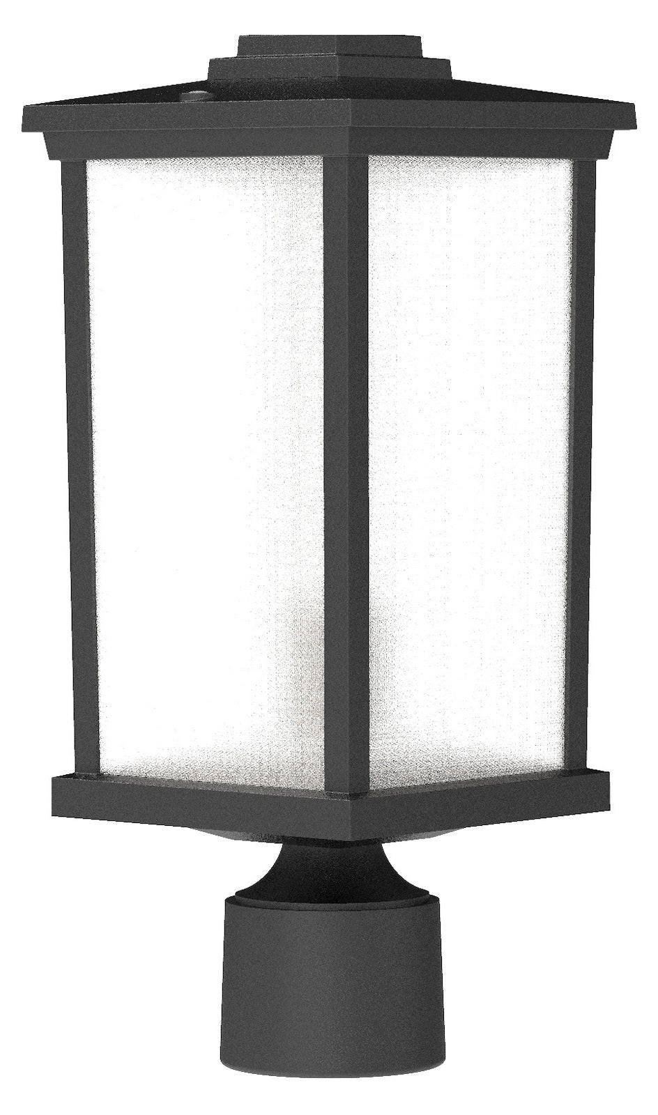 Resilience 1 Light Outdoor Post Mount in Textured Black by Craftmade