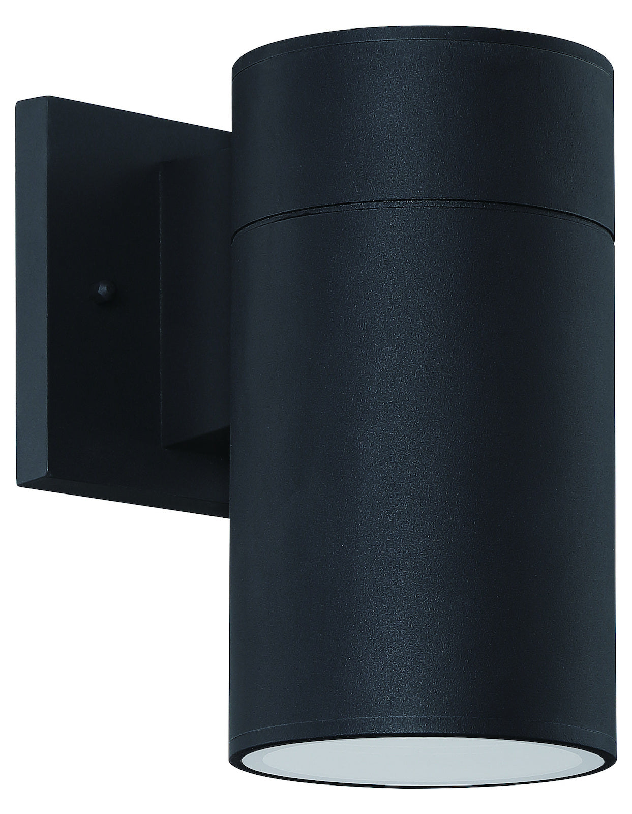 1 Light Outdoor LED Wall Mount in Textured Black