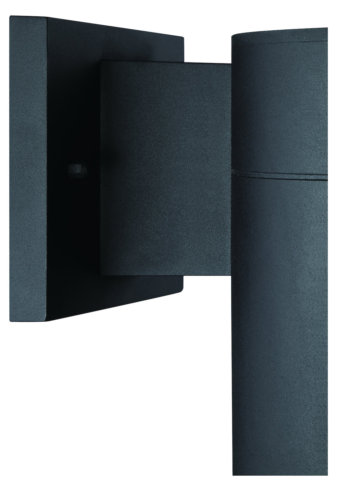 1 Light Outdoor LED Wall Mount in Textured Black