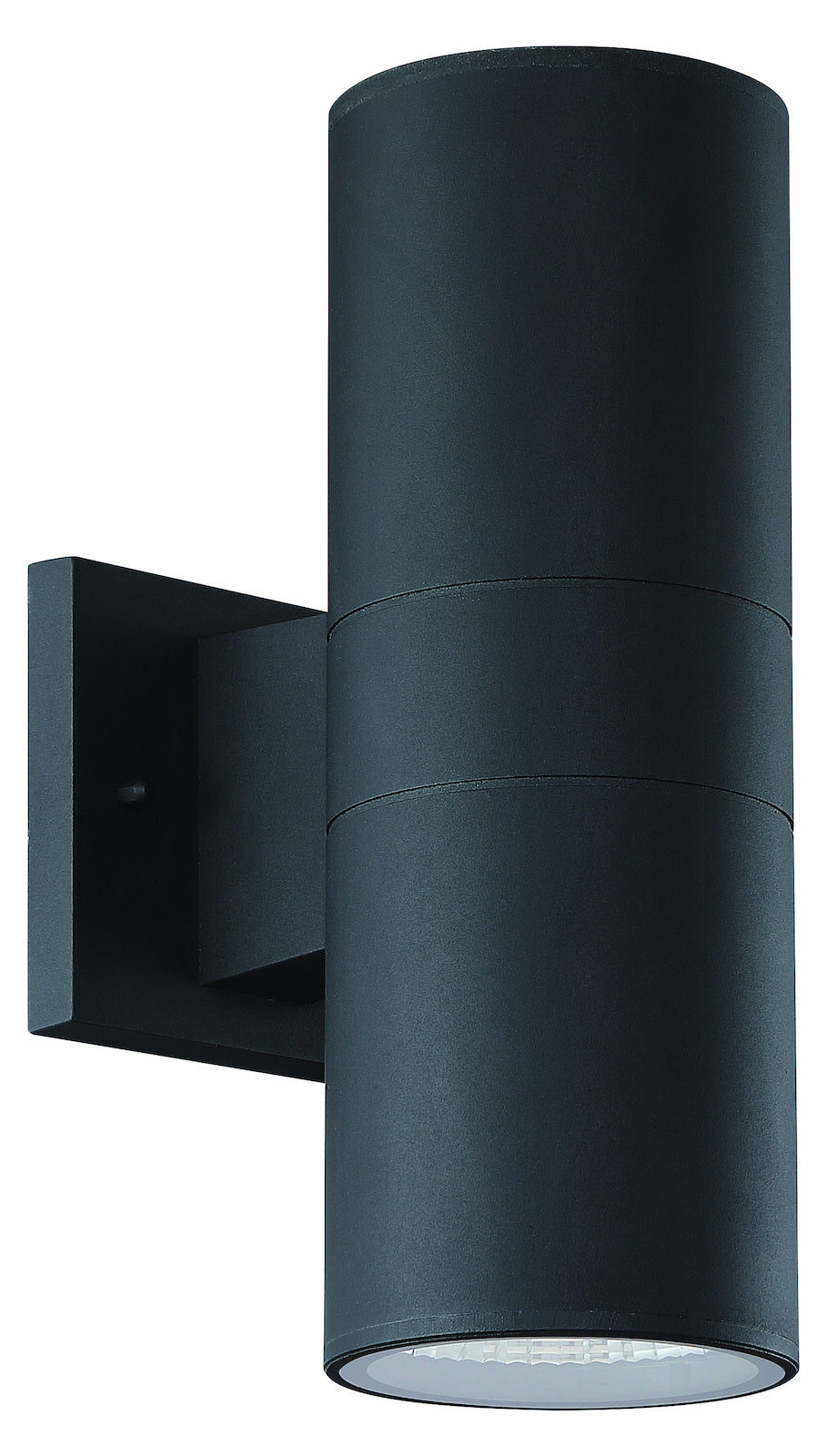 1 Light Up/Down Outdoor LED Wall Mount in Textured Black