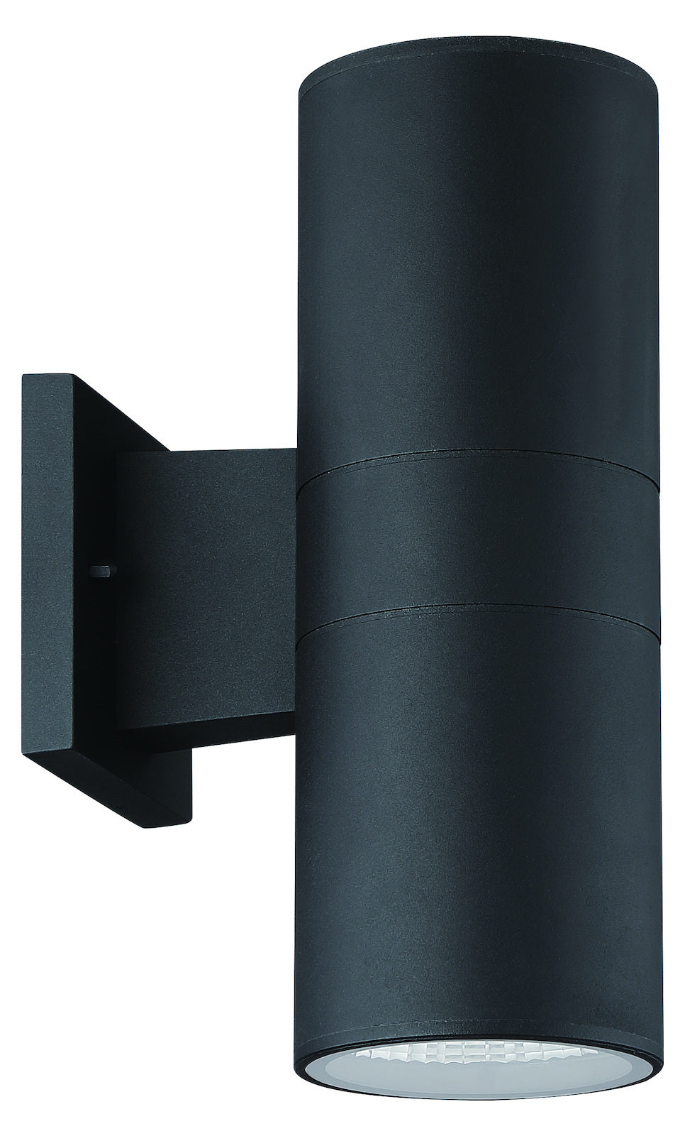 1 Light Up/Down Outdoor LED Wall Mount in Textured Black