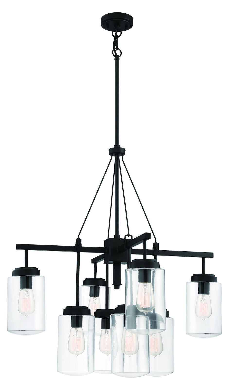 8 Light Outdoor Chandelier Espresso by Craftmade