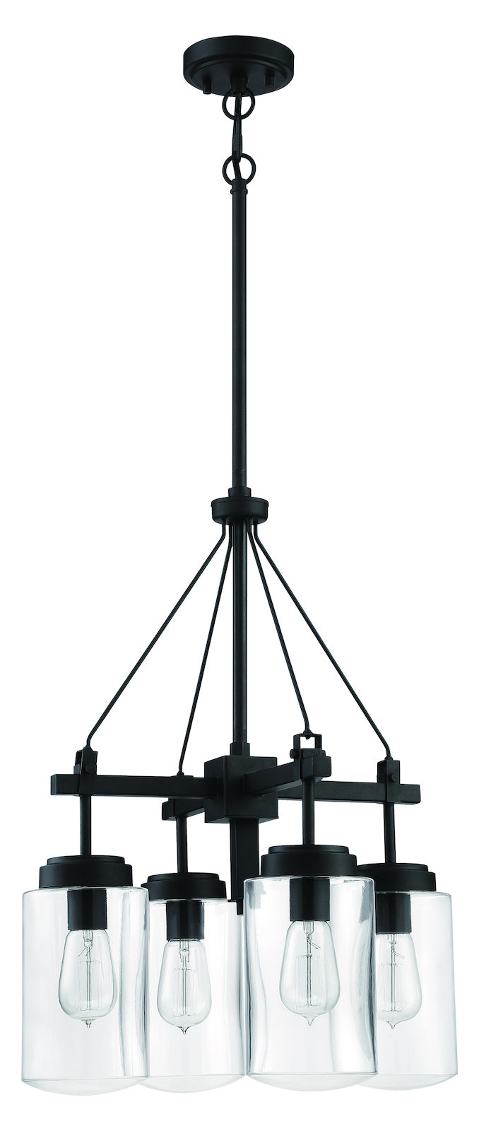 4 Light Outdoor Chandelier Espresso
