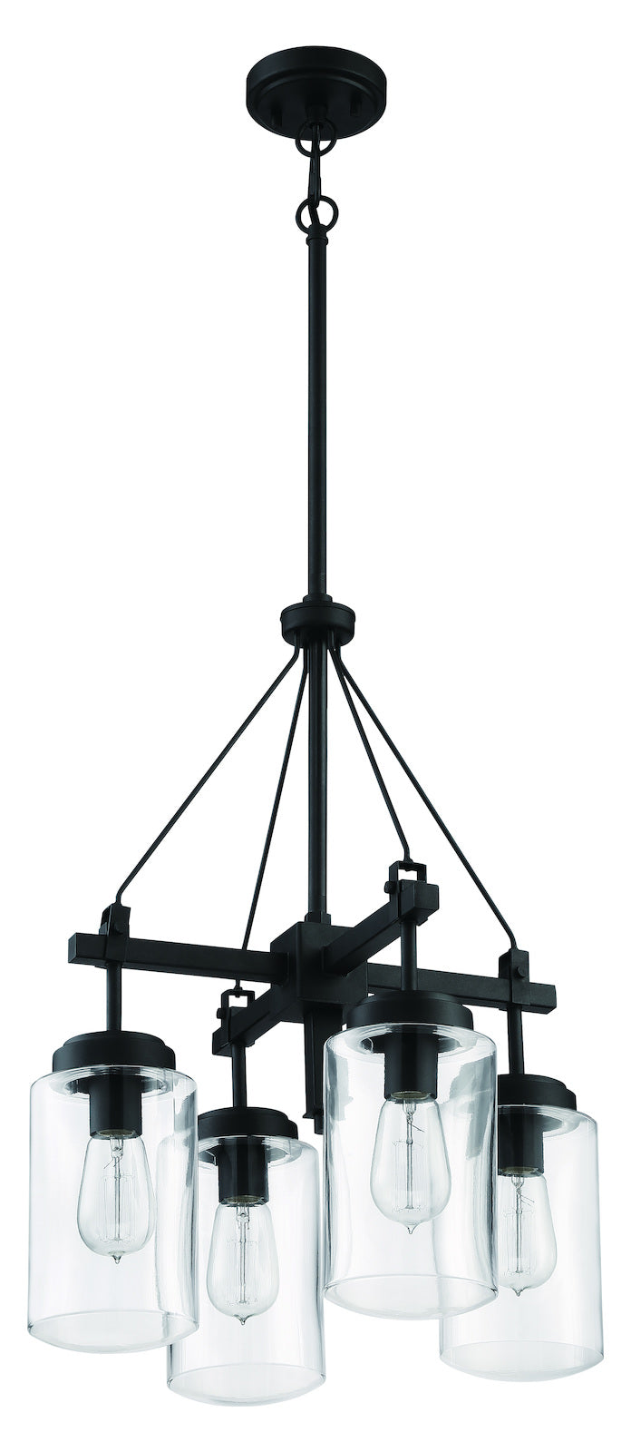 4 Light Outdoor Chandelier Espresso