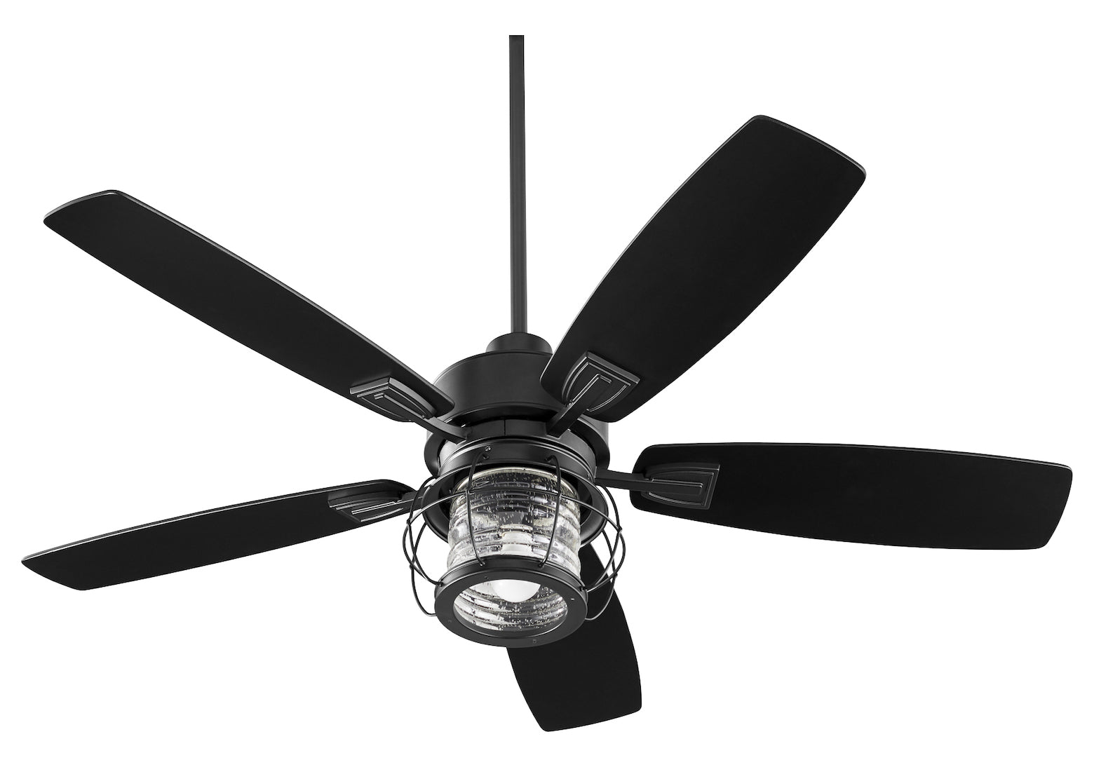 1 Light Noir Ceiling Fan by Quorum