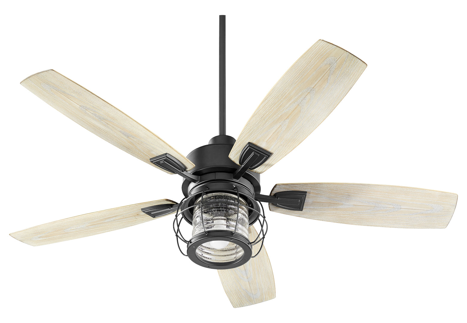 1 Light Noir Patio Fan by Quorum