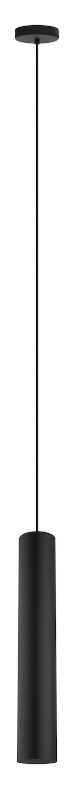 1 Light Single Tube Pendant W/ Matte Black Finish by Eglo