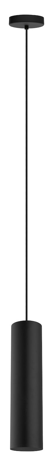 1 Light Single Tube Pendant W/ Matte Black Finish by Eglo