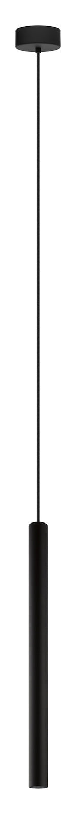 1 Light Led Single Tube Pendant W/ Matte Black Finish by Eglo